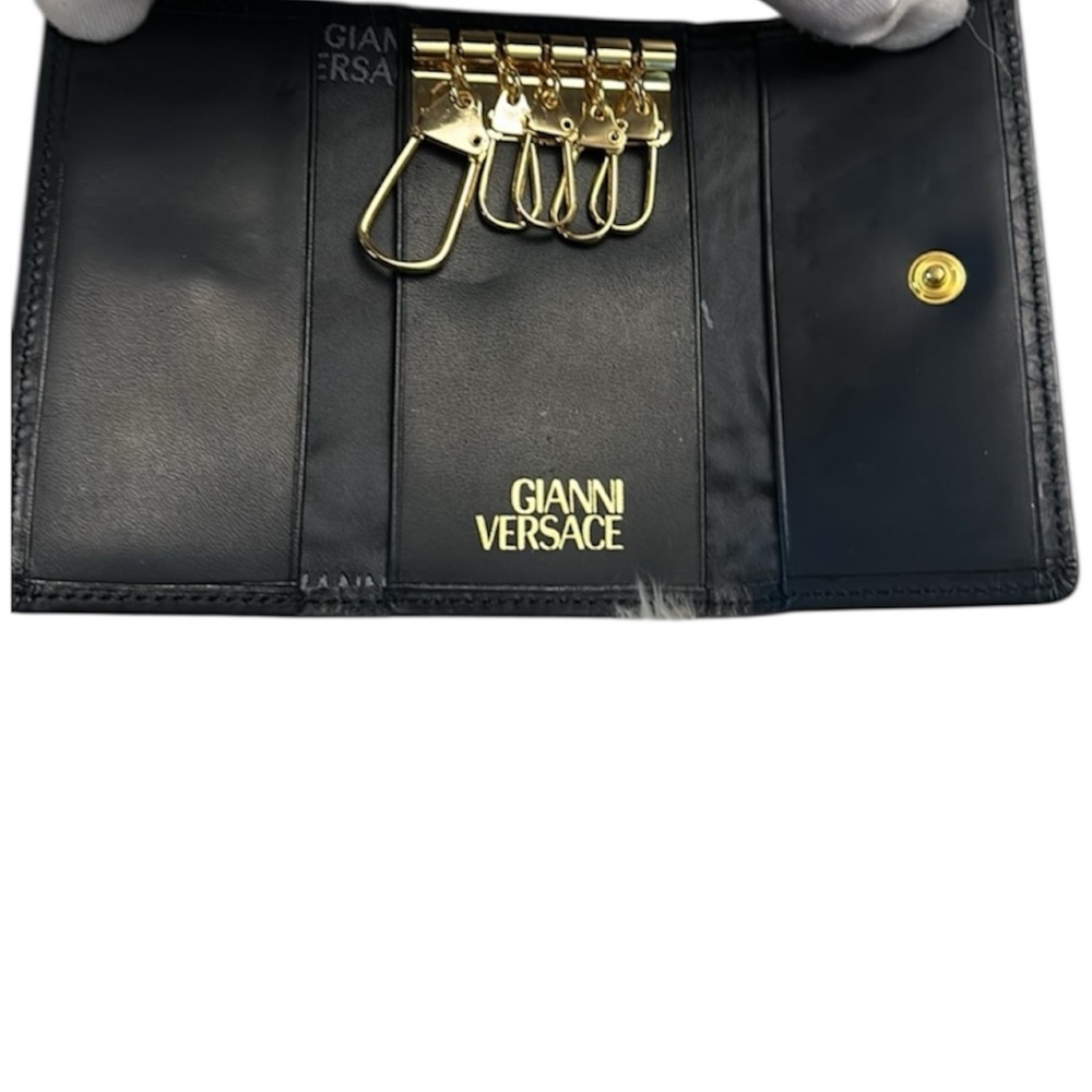 Versace Black and Gold Key & Card Holder - Picture 8 of 8